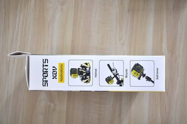 Allwinner V3 Sport Action Camera Right Package