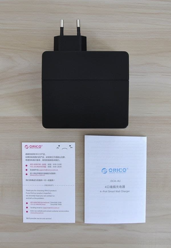 ORICO_DCA_4U_Wall_Charger_Items