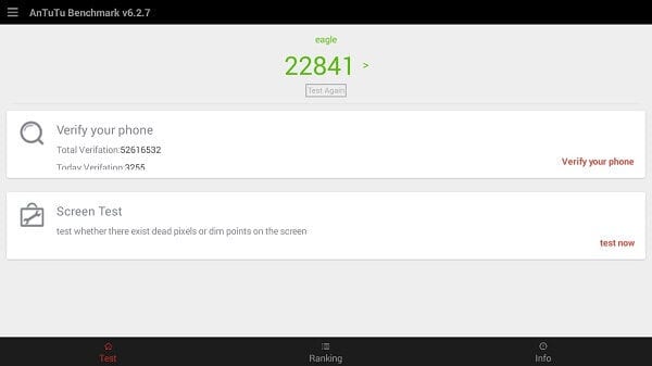 Wipao S3 Android Projector antutu 1