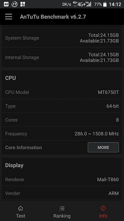 ZTE Blade A2 Plus AnuTuTu 7
