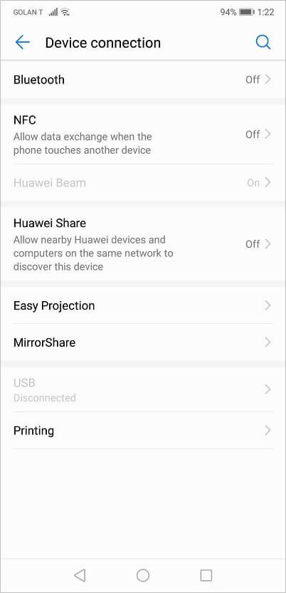 Huawei P20 Android 19