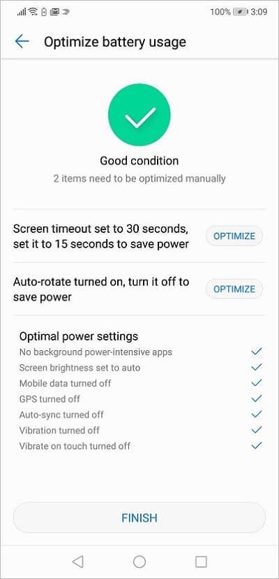 Huawei P20 Battery Usage 4