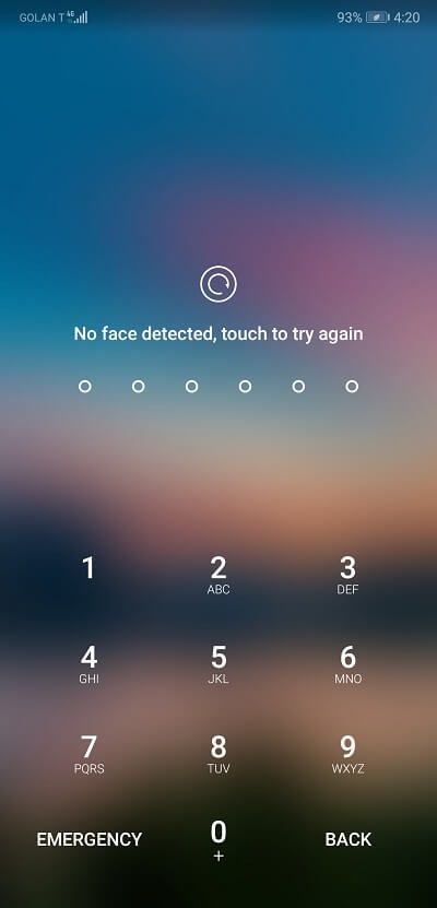 Huawei P20 Face unlock 2