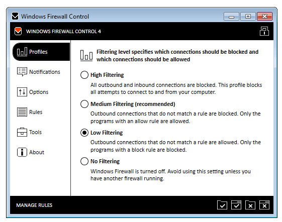 Windows Firewall Control