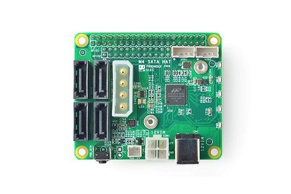 Build Yourself a Cool NAS Storage With $25 4x SATA HAT for NanoPi M4 Nanopi M4 Sata Hat NAS Storage Card