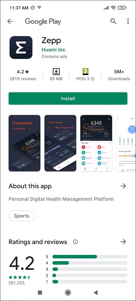 Amazfit Neo Watch Zeep 01
