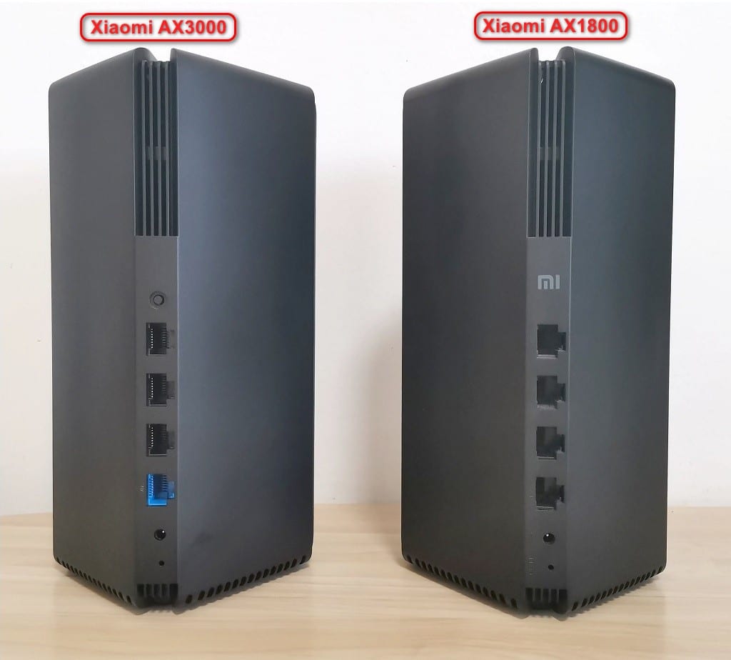 Xiaomi Ax1800 Ax3000 Compare