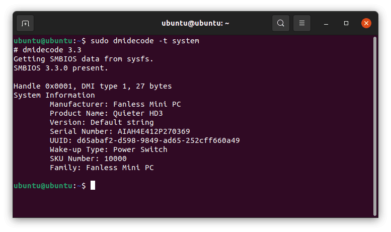 Quieter Hd3q Ubuntu Device Info