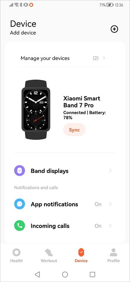 Smart Band 7 Pro Mi Fitness 8
