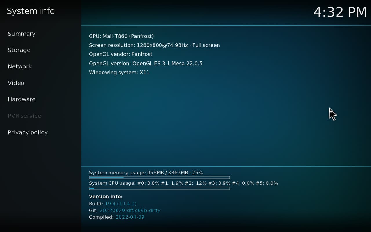 Orange Pi 800 Kodi 6