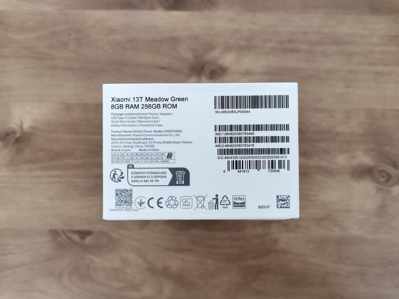 Xiaomi 13T Package P4