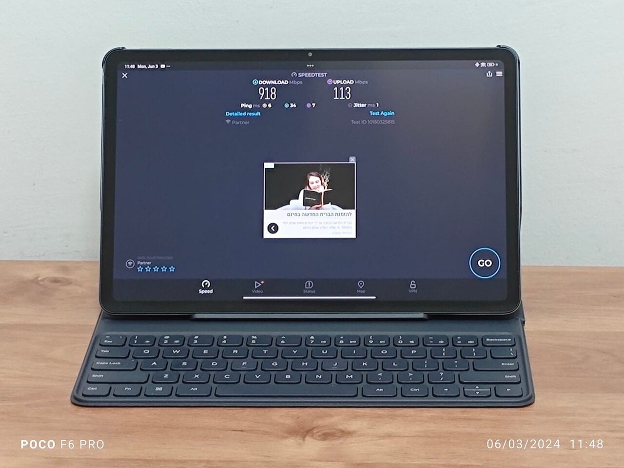 Poco Pad WiFi Test