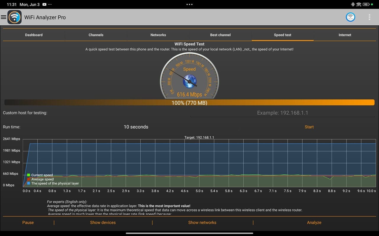 Poco Pad WiFi Test