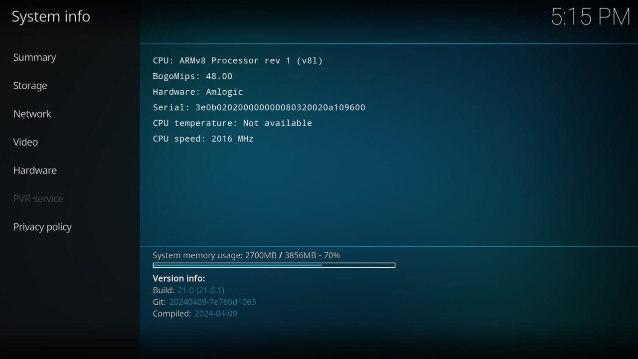 Ugoos SK1 Kodi P5