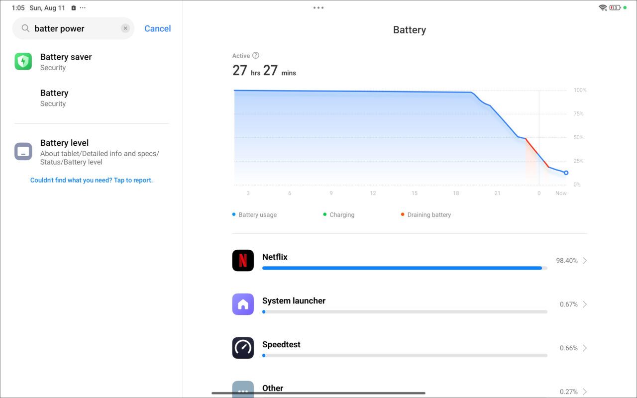 Xiaomi Poco Pad Battry Life 2