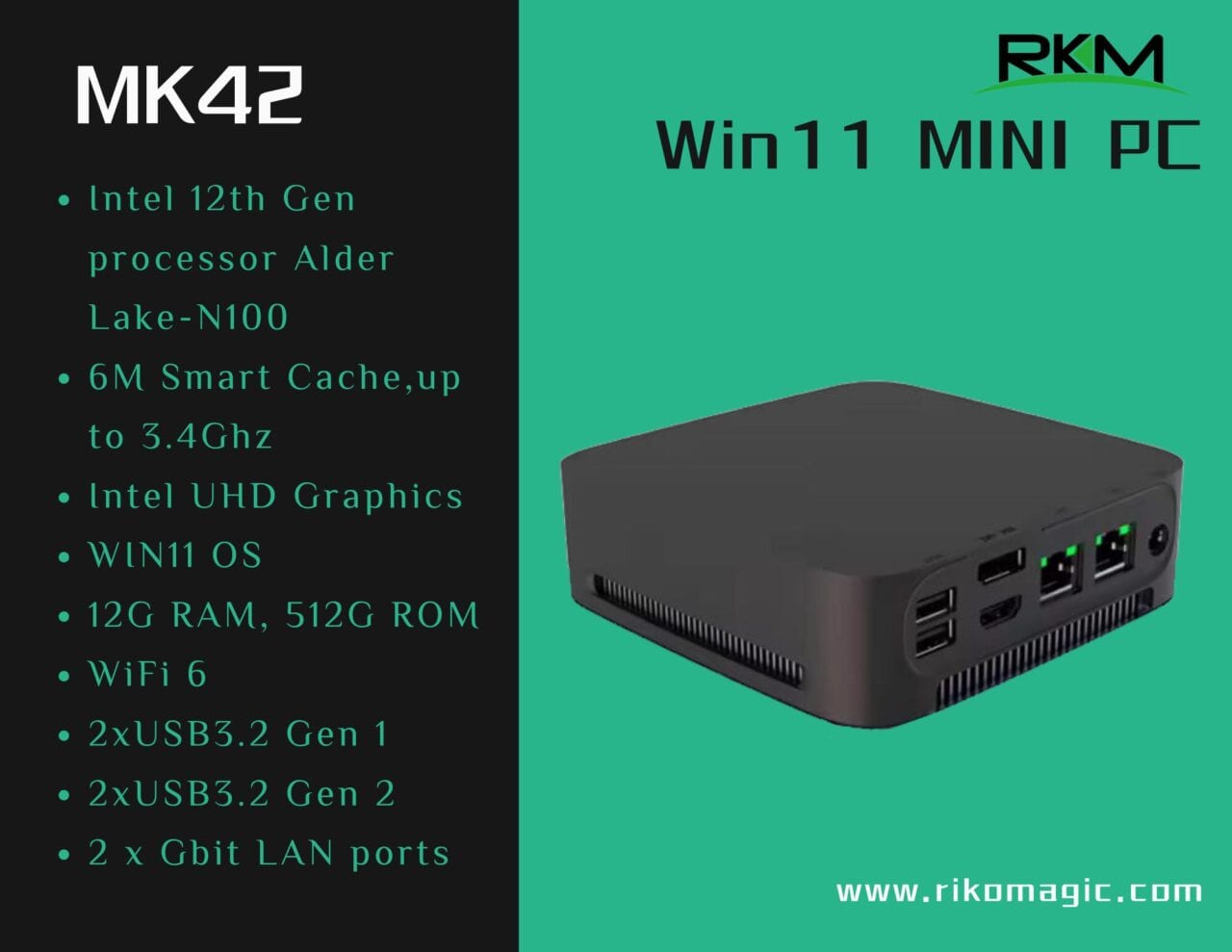 Rikomagic MK42 Mini PC