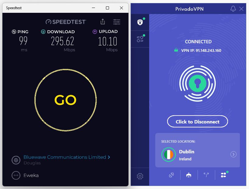 PrivadoVPN Ireland