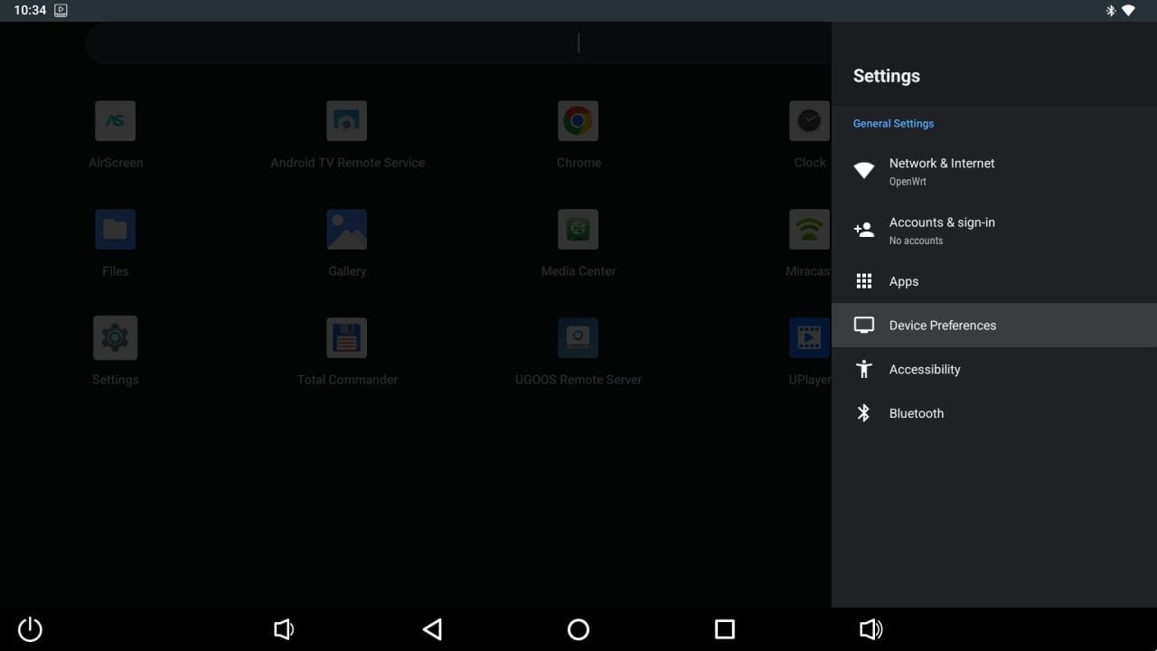 Ugoos SK4 GUI 2