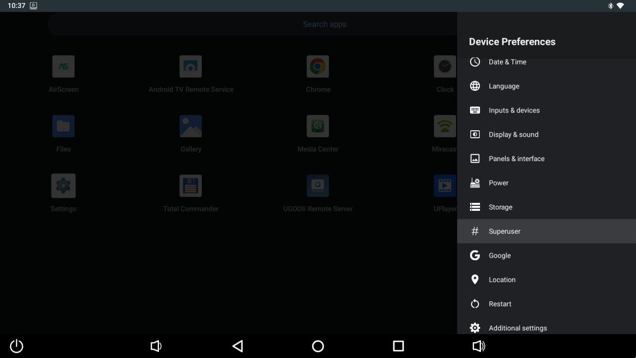 Ugoos SK4 GUI 3