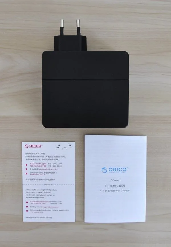 ORICO_DCA_4U_Wall_Charger_Items