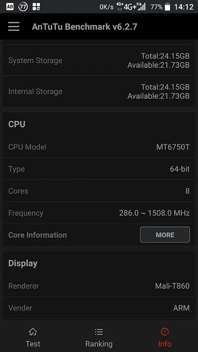 ZTE Blade A2 Plus AnuTuTu 7