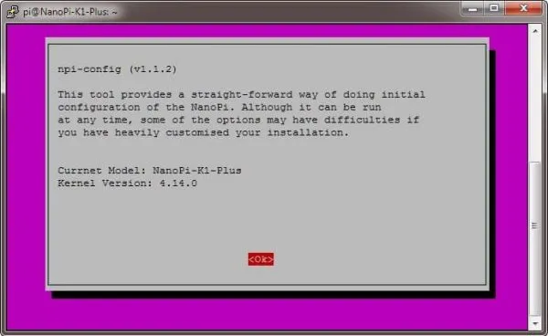 NanoPi K1 Plus npi config 1