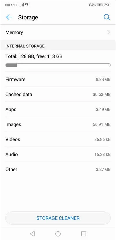 Huawei P20 Android 16 Huawei P20 Android 16