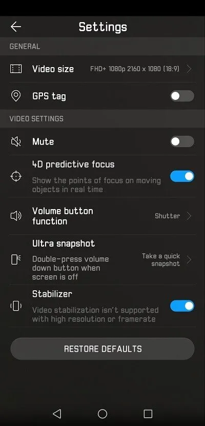 Huawei P20 Camera 10 Huawei P20 Camera 10