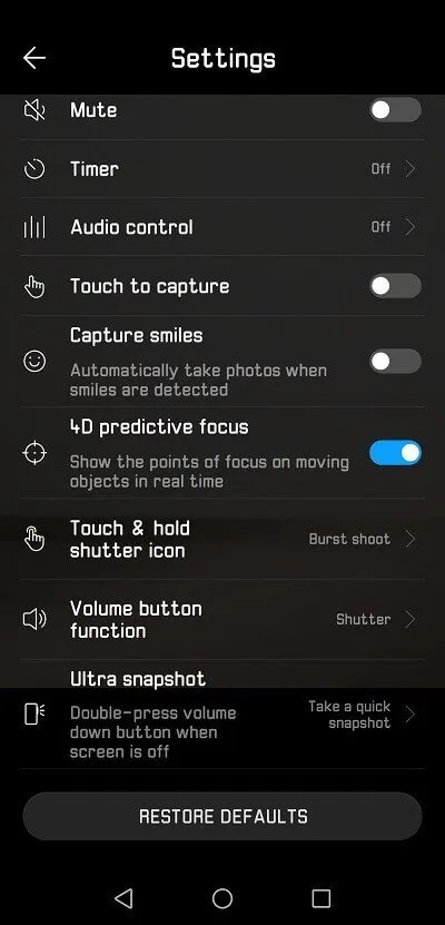 Huawei P20 Camera 8 Huawei P20 Camera 8