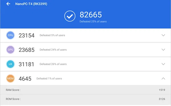 NanoPC T4 AnTuTu P5 NanoPC T4 AnTuTu P5