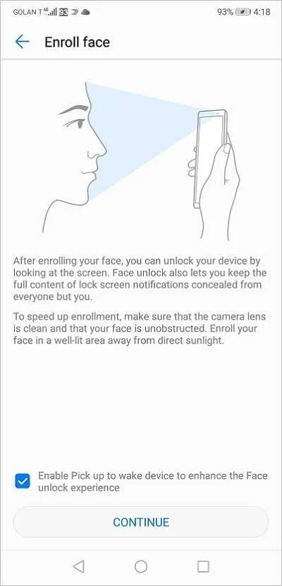 Huawei P20 Face unlock 3 Huawei P20 Face unlock 3