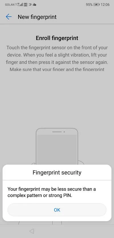 Huawei P20 Fingerpring ID 1 Huawei P20 Fingerpring ID 1