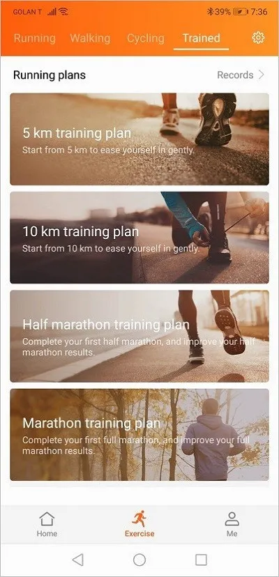 Honor Band 3 Health Exercises P5