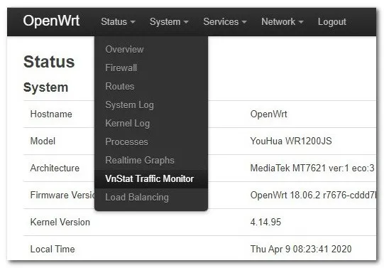 OpenWrt VnStat