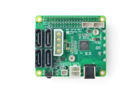 Build Yourself a Cool NAS Storage With $25 4x SATA HAT for NanoPi M4 Nanopi M4 Sata Hat NAS Storage Card