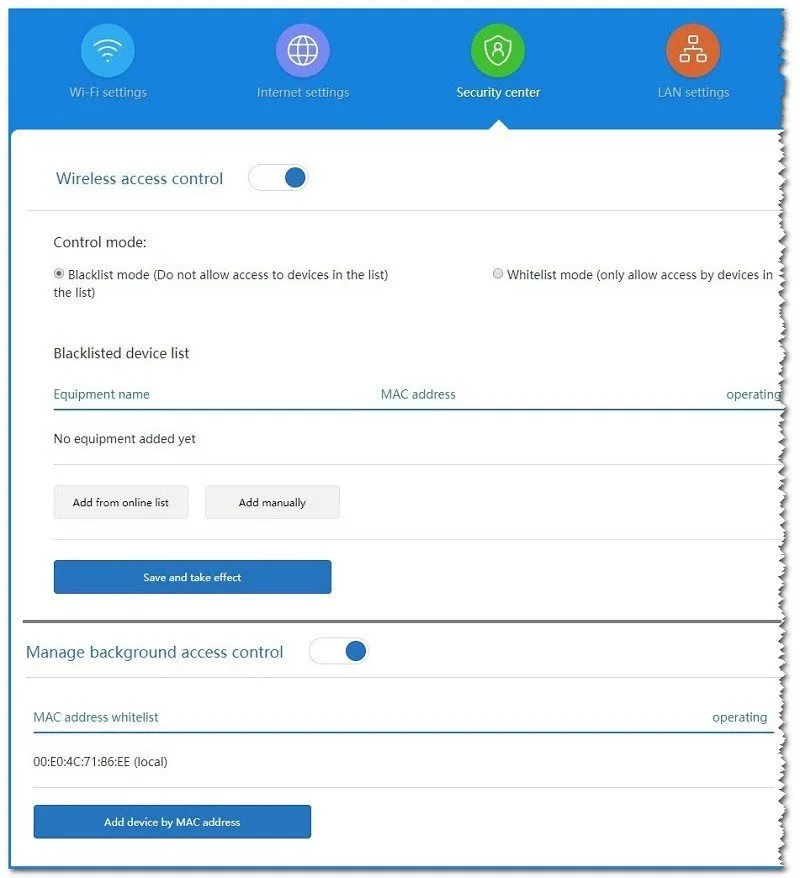 Xiaomi MiWiFi Security