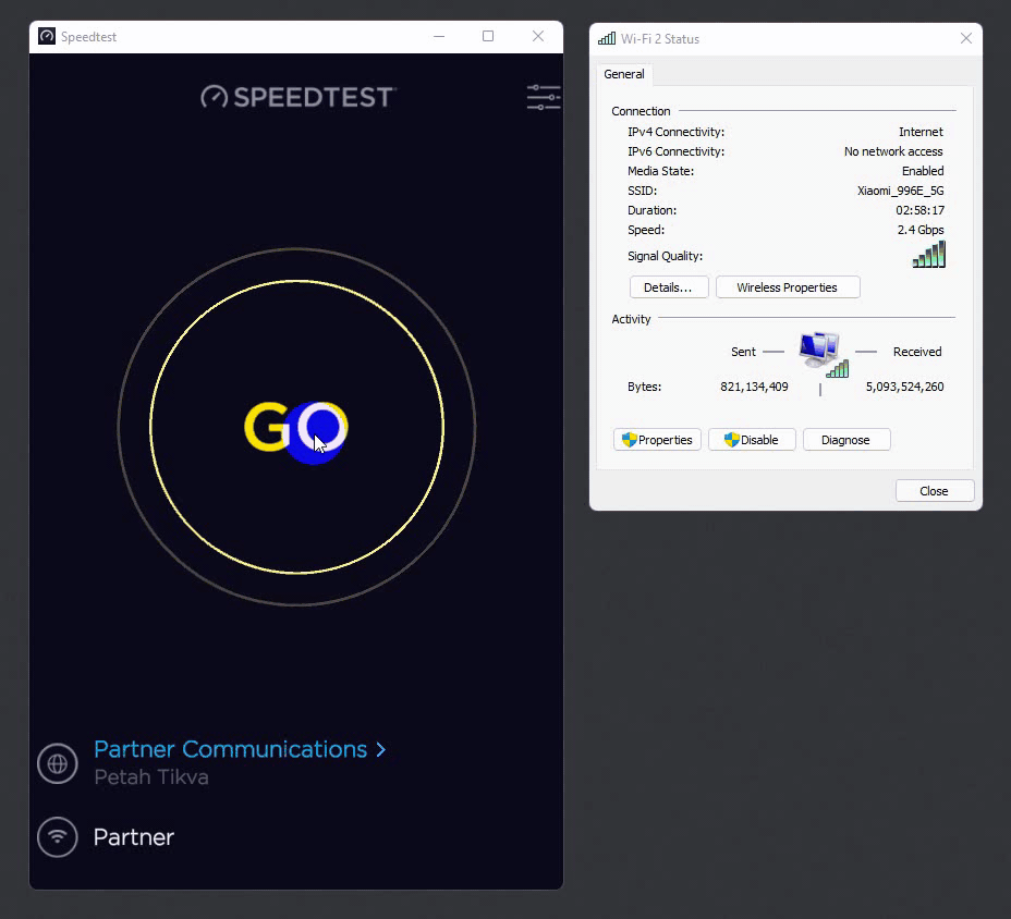 Xiaomi Ax3000 Speed Test