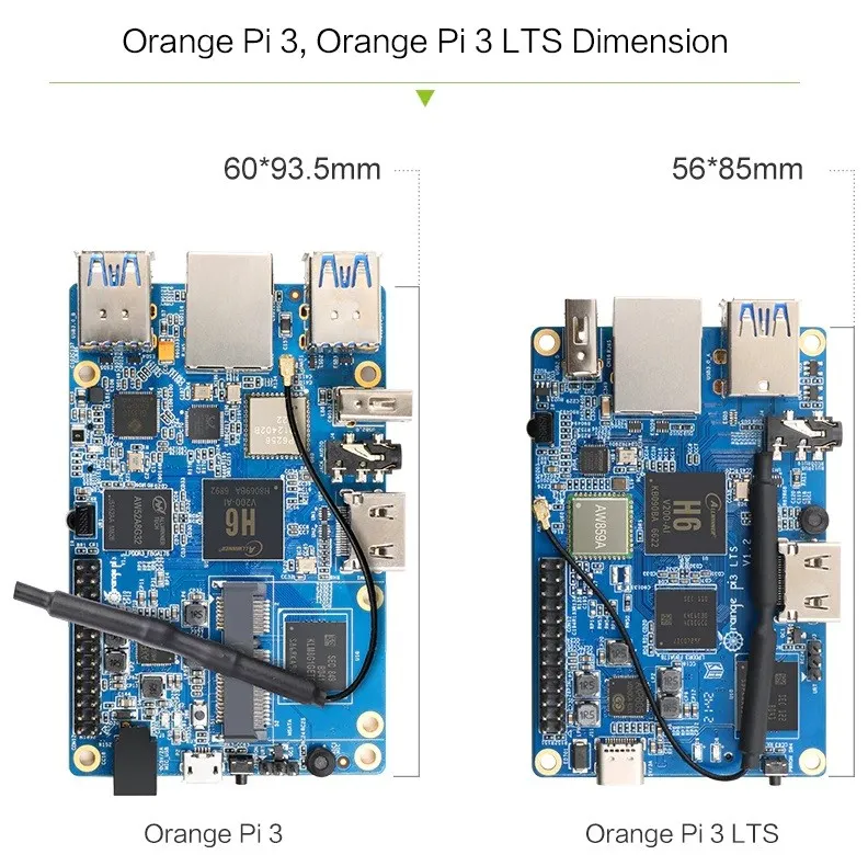 Orange Pi 3 Vs Orange Pi 3 Lts