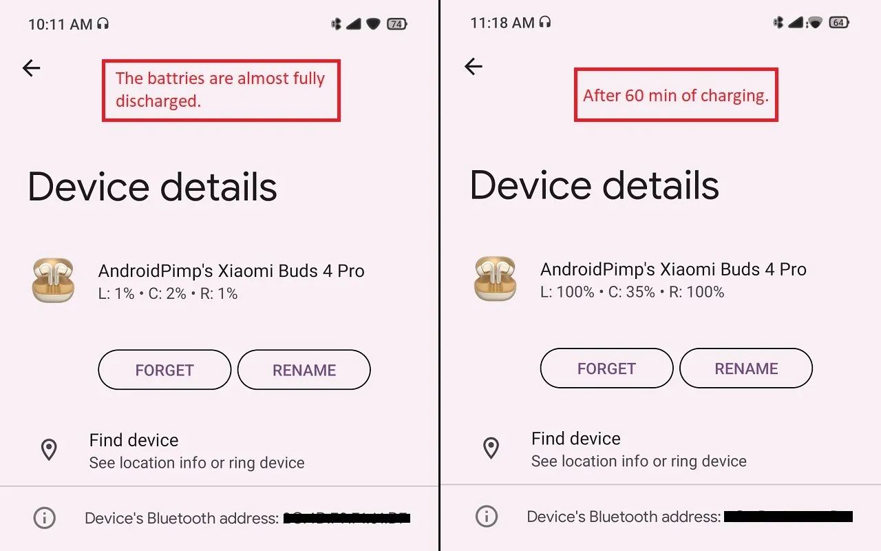 Xiaomi Buds 4 Pro Charging5