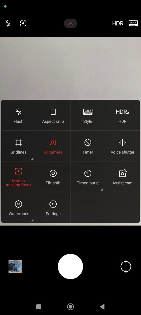 13T Camera Settings 2