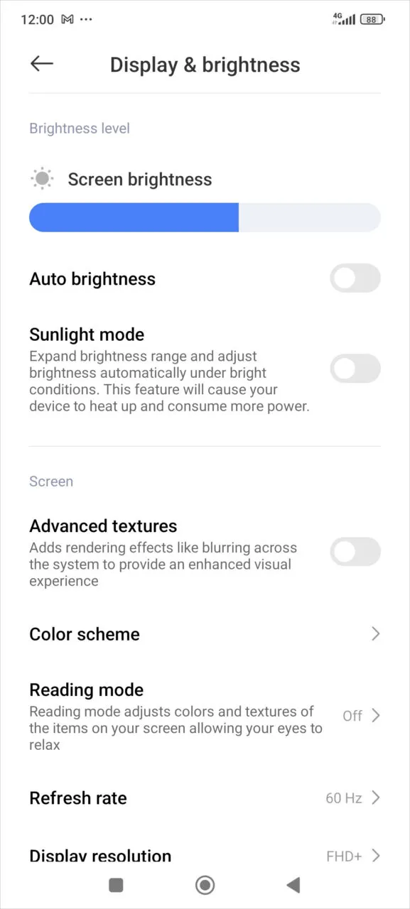 Poco F6 Pro Display Settings 1