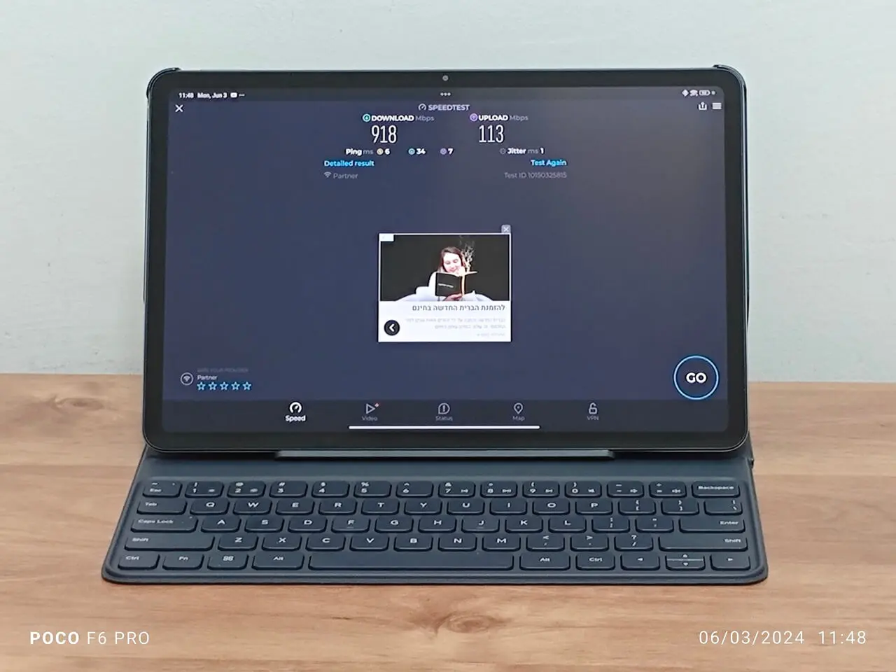 Poco Pad WiFi Test