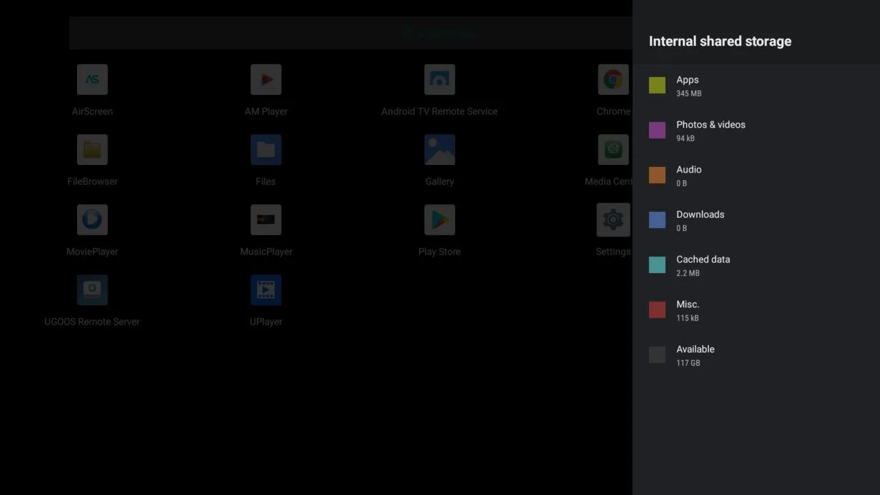 Ugoos SK1 Storage Space 1