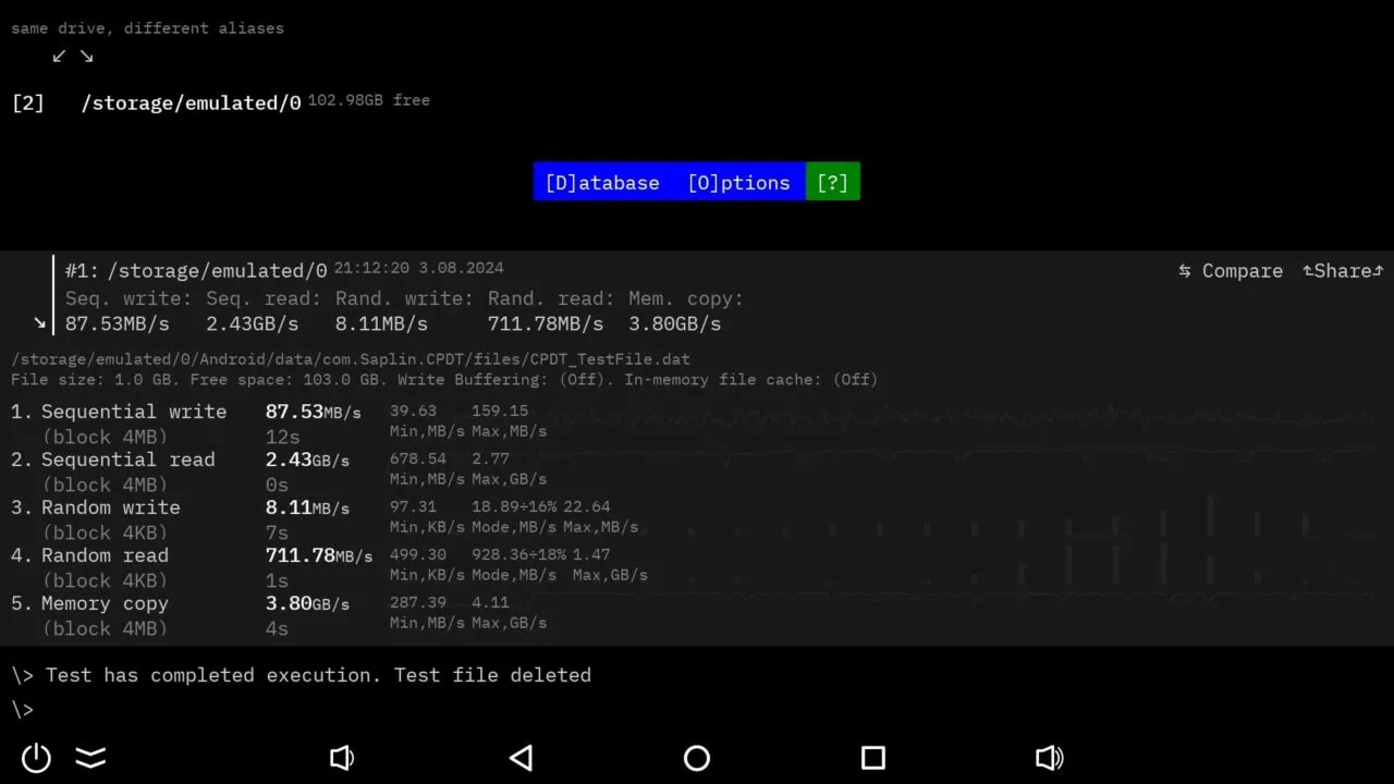 Ugoos SK1 Flash Speed Test 2