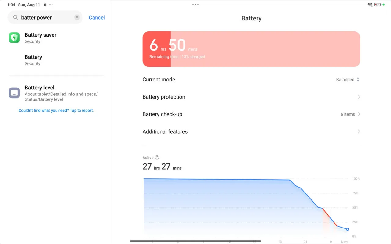Xiaomi Poco Pad Battry Life 1