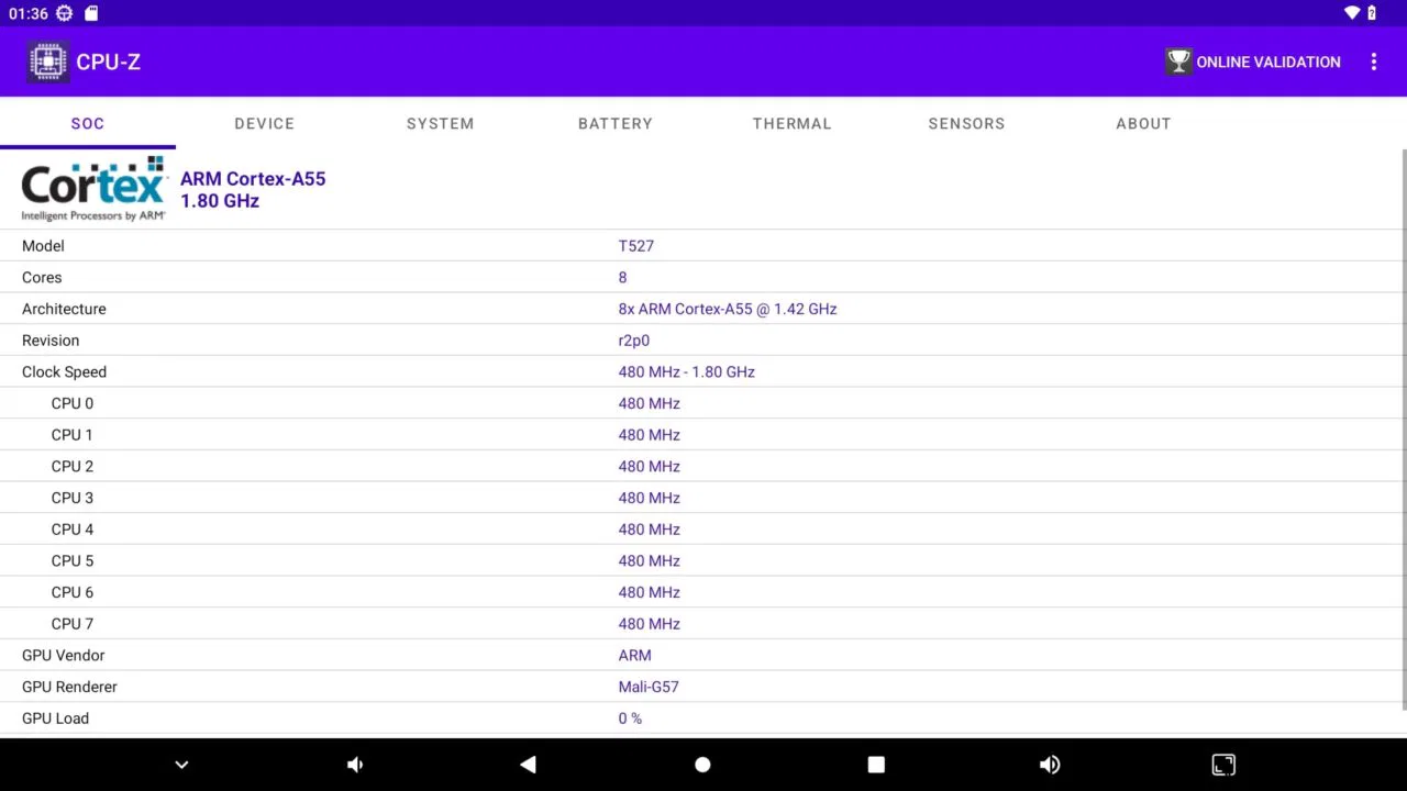 Orange Pi 4A CPU Z 1