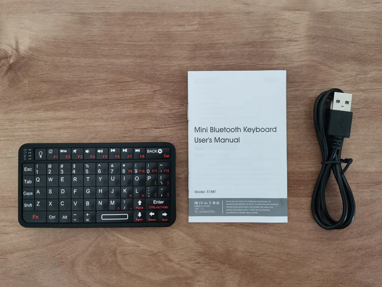 518BT Keyboard Items