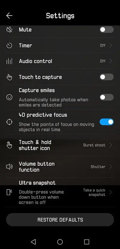 Huawei P20 Camera 8 Huawei P20 Camera 8