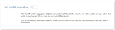 Redmi Ax5400 Lan Aggregation 1