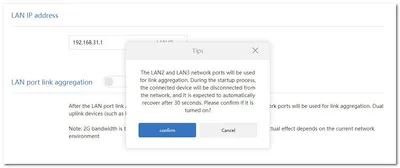 Redmi Ax5400 Lan Aggregation 2